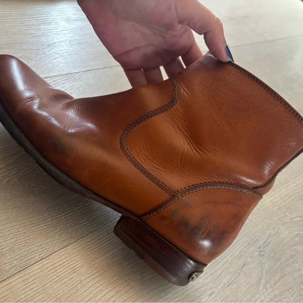 Frye Women’s Brown Leather Chelsea Ankle Boots